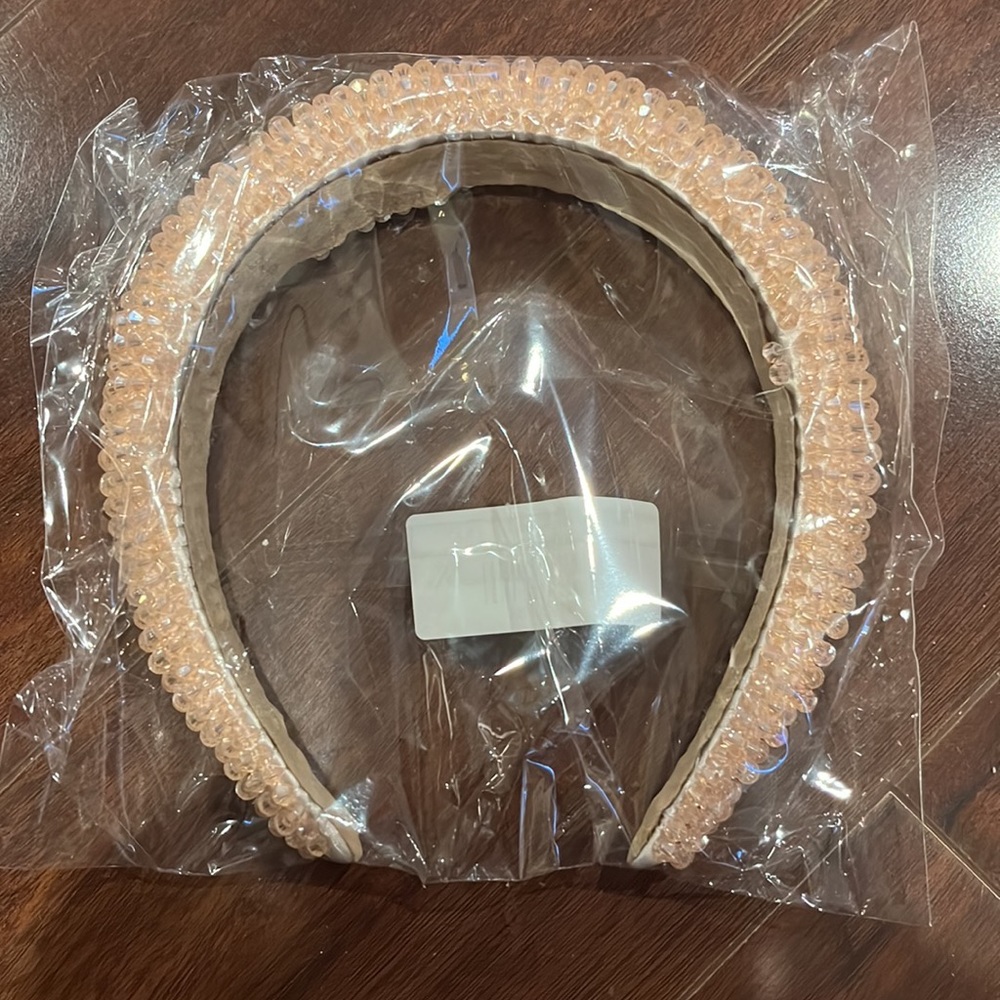 ⭐️ NEW - Light Pink Sparkly Beaded Headband